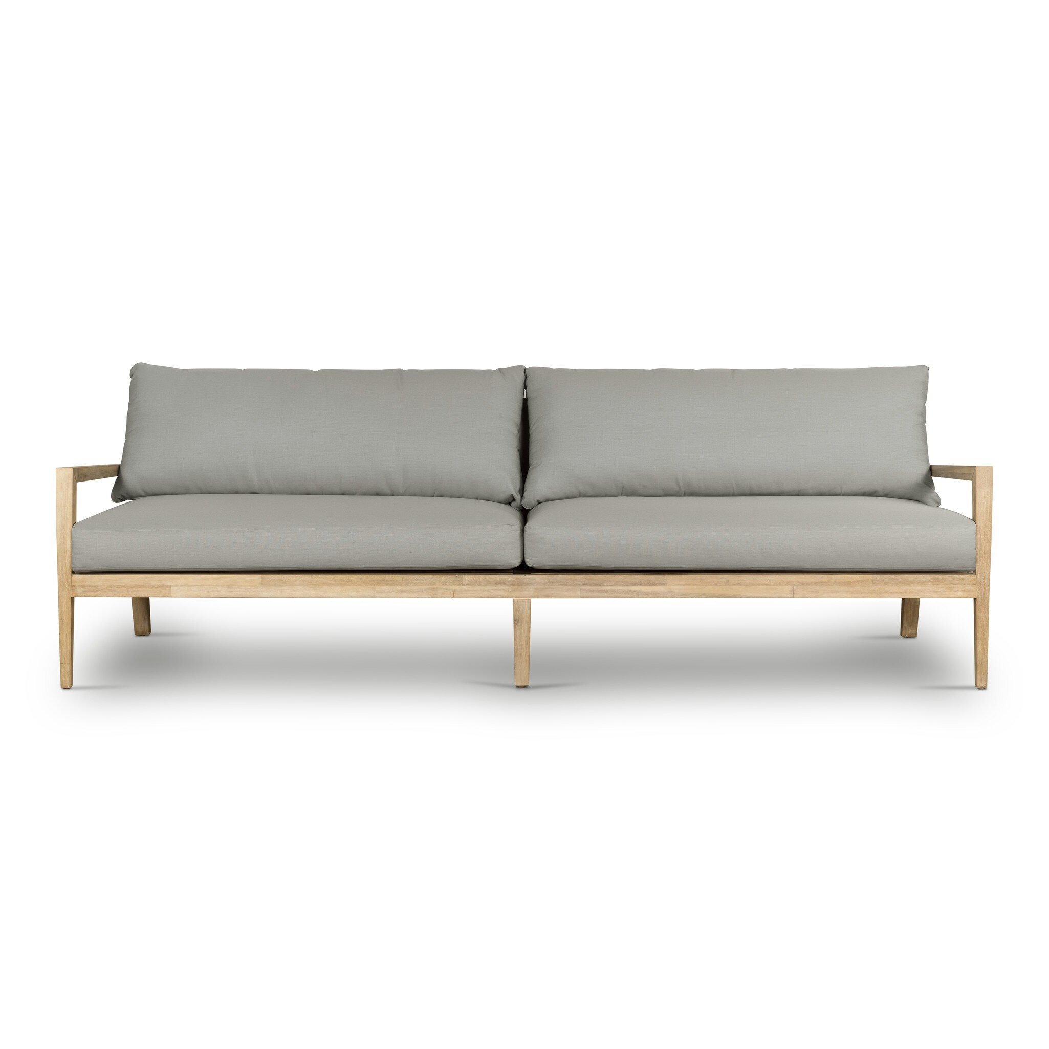 Amaya Outdoor Sofa-94" - Natural Acacia - Image 3
