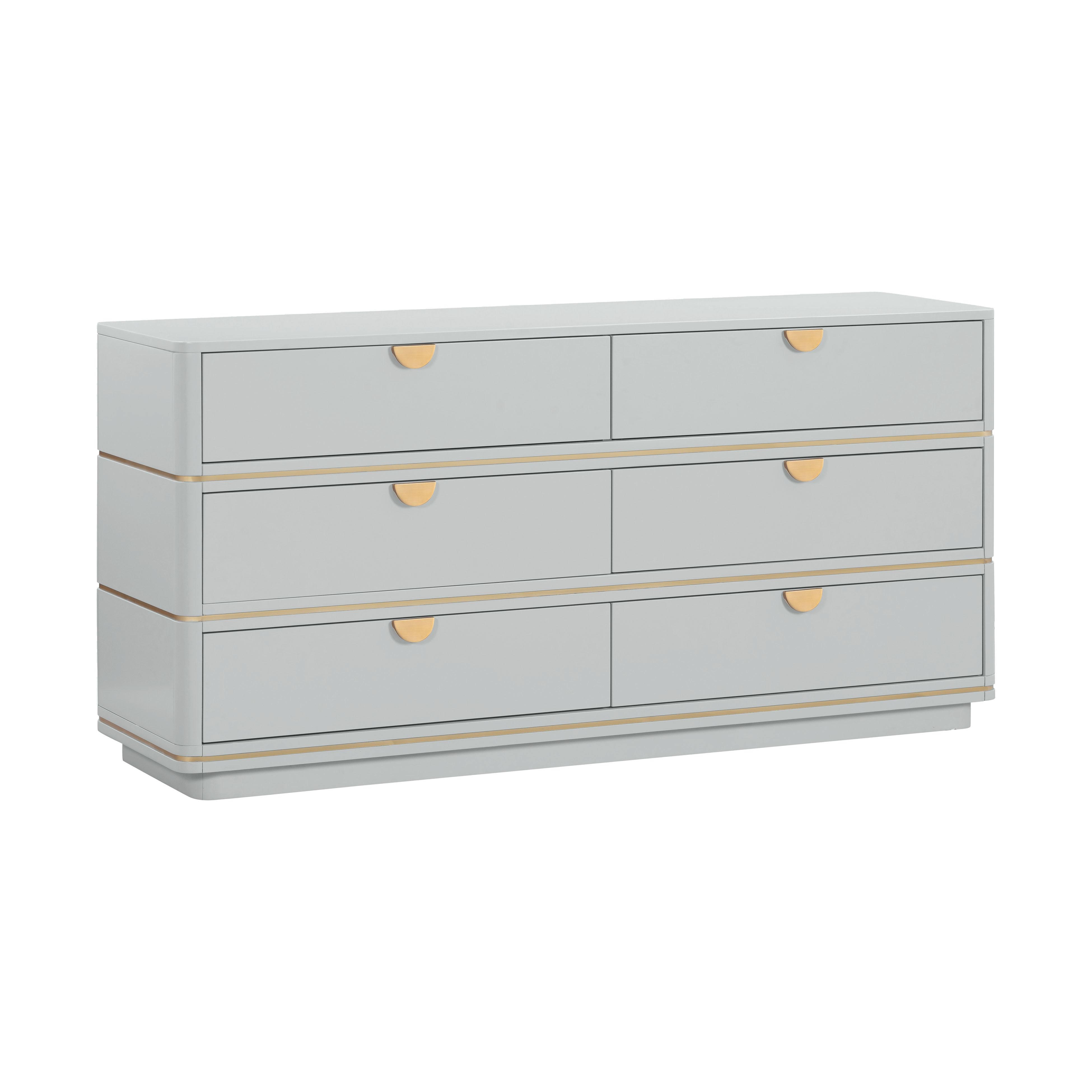 Julieta Grey 6 Drawer Dresser - Image 1