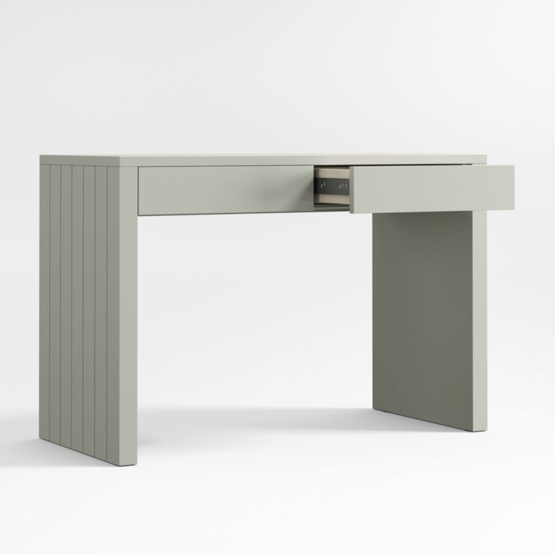 Finn Sage Green Wood 2-Drawer Kids Desk - Image 4