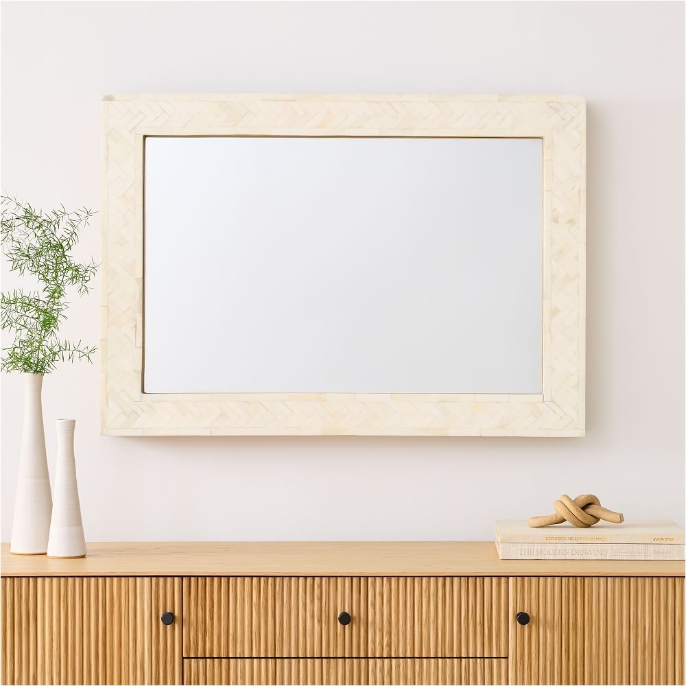 Parsons Wall Mirror, Bone Inlay - Image 0