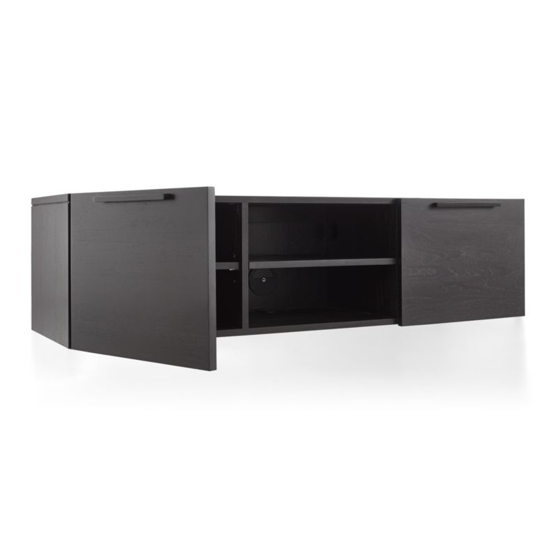 Rigby 55" Small Floating Wenge Media Console - Image 1