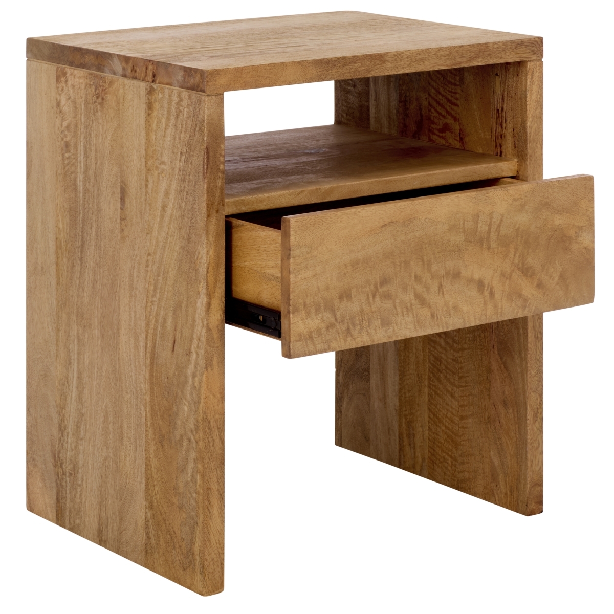 Alonzo 1 Shlf 1 Drawer Nightstand - Light Natural - Image 5