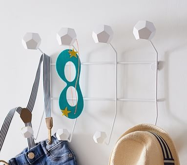 White Geometric Wall Hook - Image 1