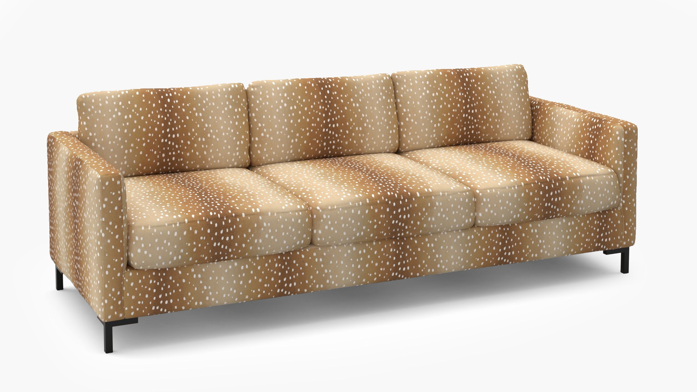 Modern Sofa, Faline, Bronze L Leg - Image 1