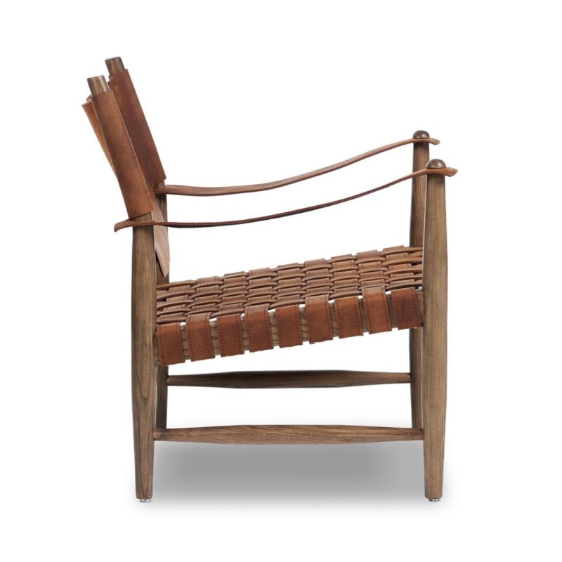 Marek Leather Accent Chair - Image 9