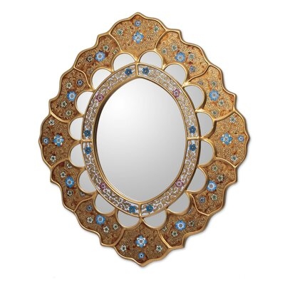 Umaiza Sweet Flower Modern & Contemporary Accent Mirror - Image 0