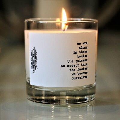 Ourselves Poetry Glass Palo Santo Scented Jar Candle - Image 0
