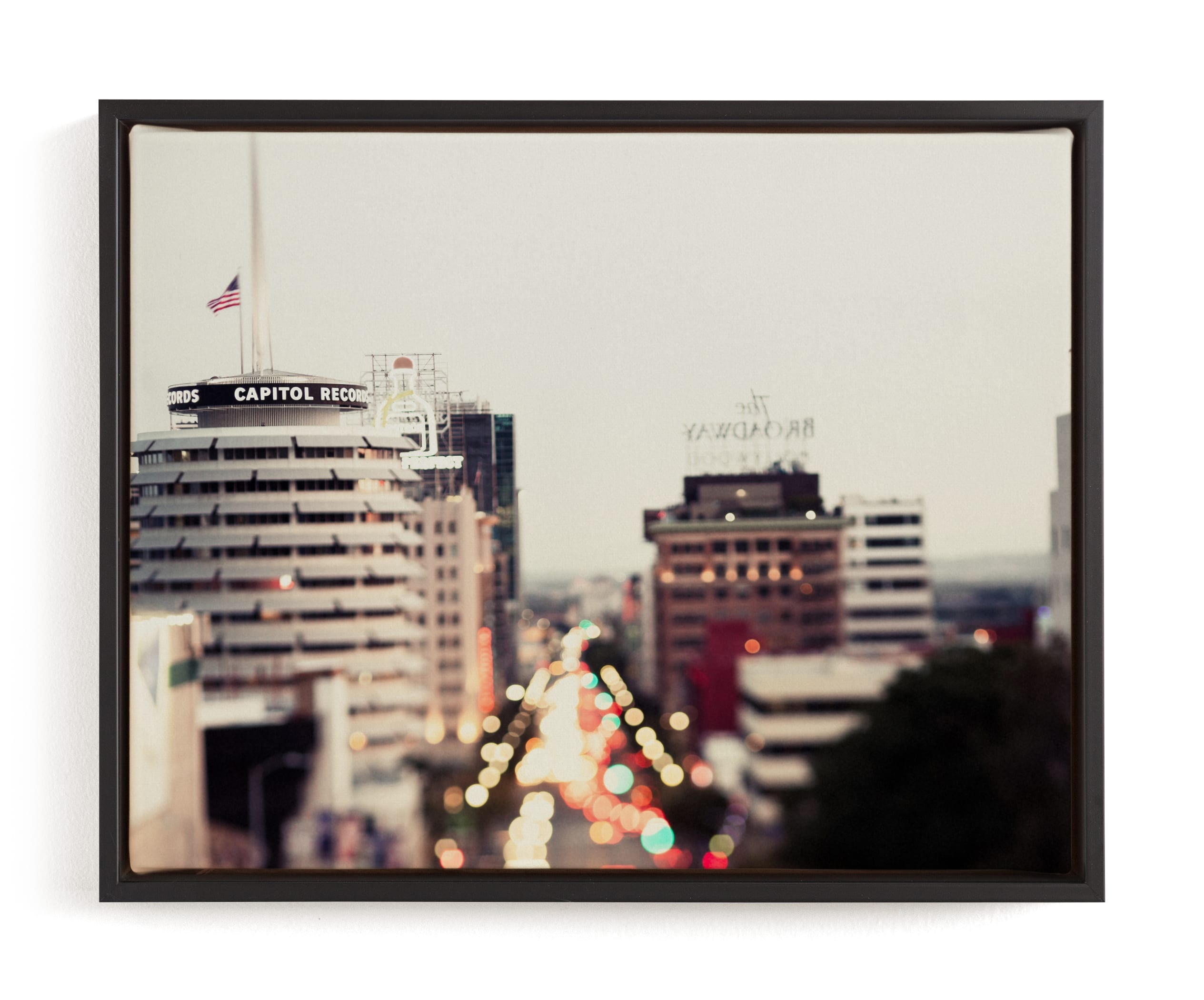 Capitol Records At Dusk Limited Edition Fine Art Print 1 - Image 0