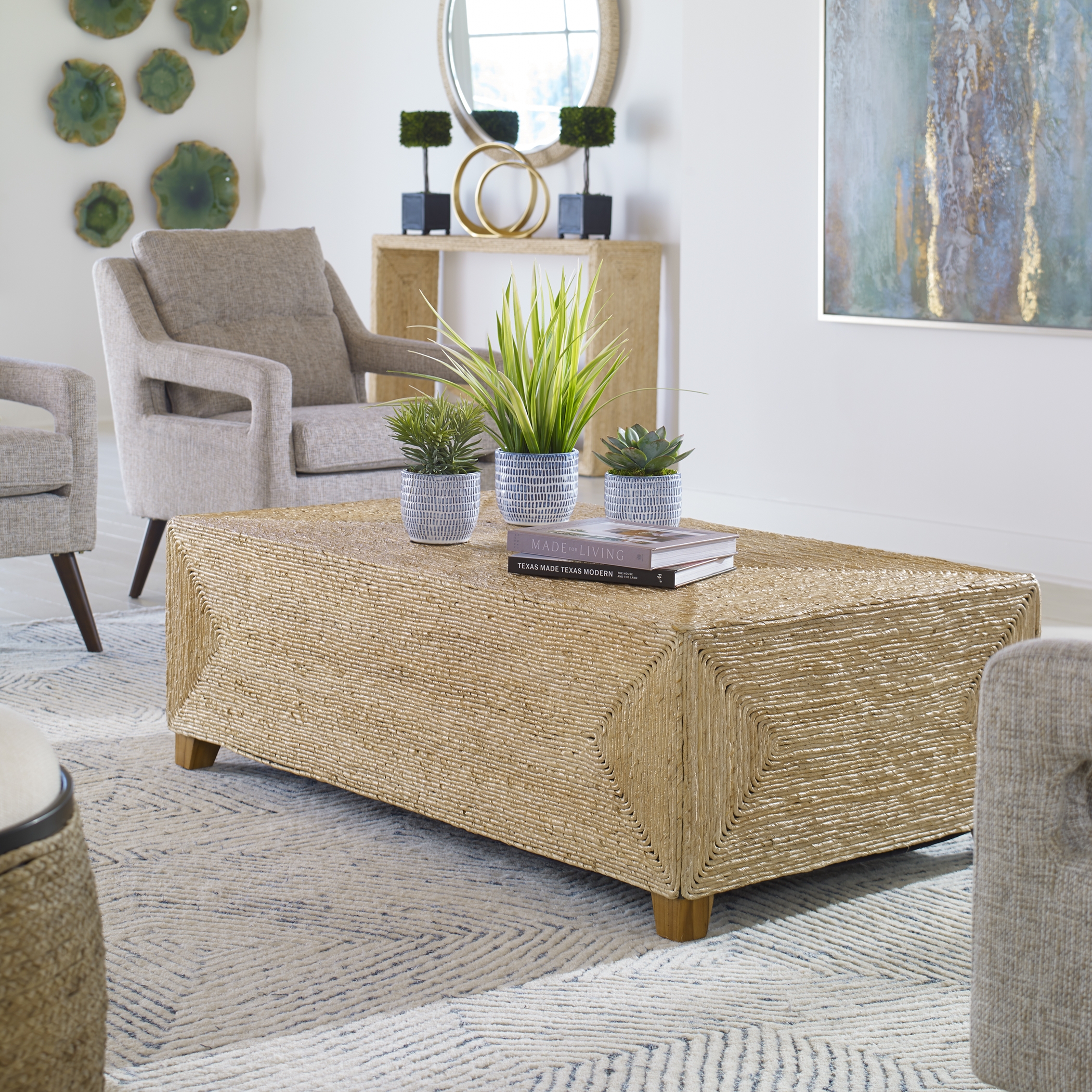 Rora Woven Coffee Table - Image 1