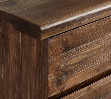 North Reclaimed Wood 6-Drawer Extra Wide Dresser, Rustic Barnwood - Image 1