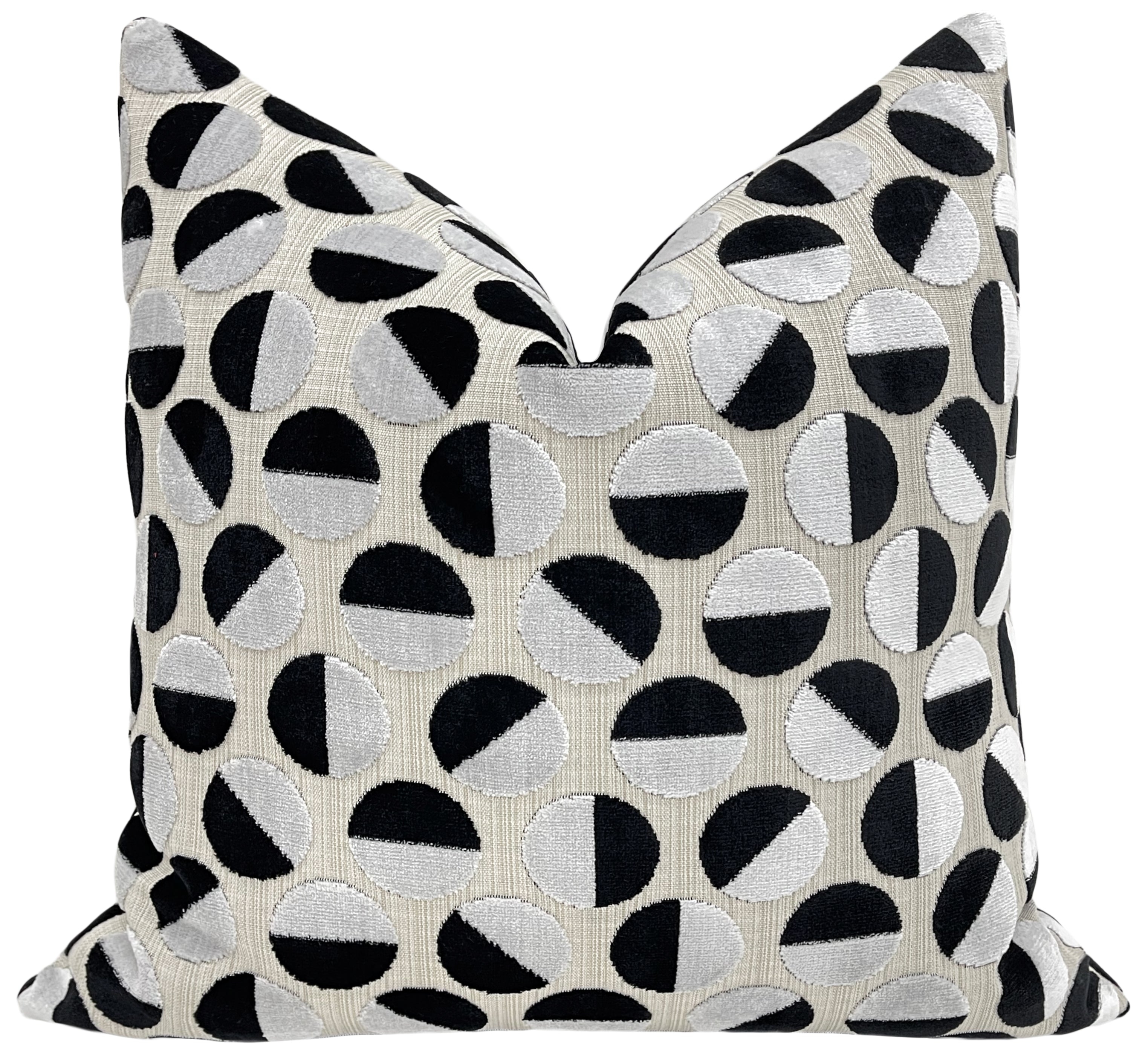 BROOKLYN CUT VELVET // EBONY - 14" X 36" - Image 0