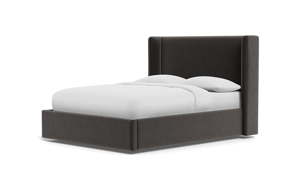 Graham Upholstered Bed with Contrast Piping and Storage Option - Image 2