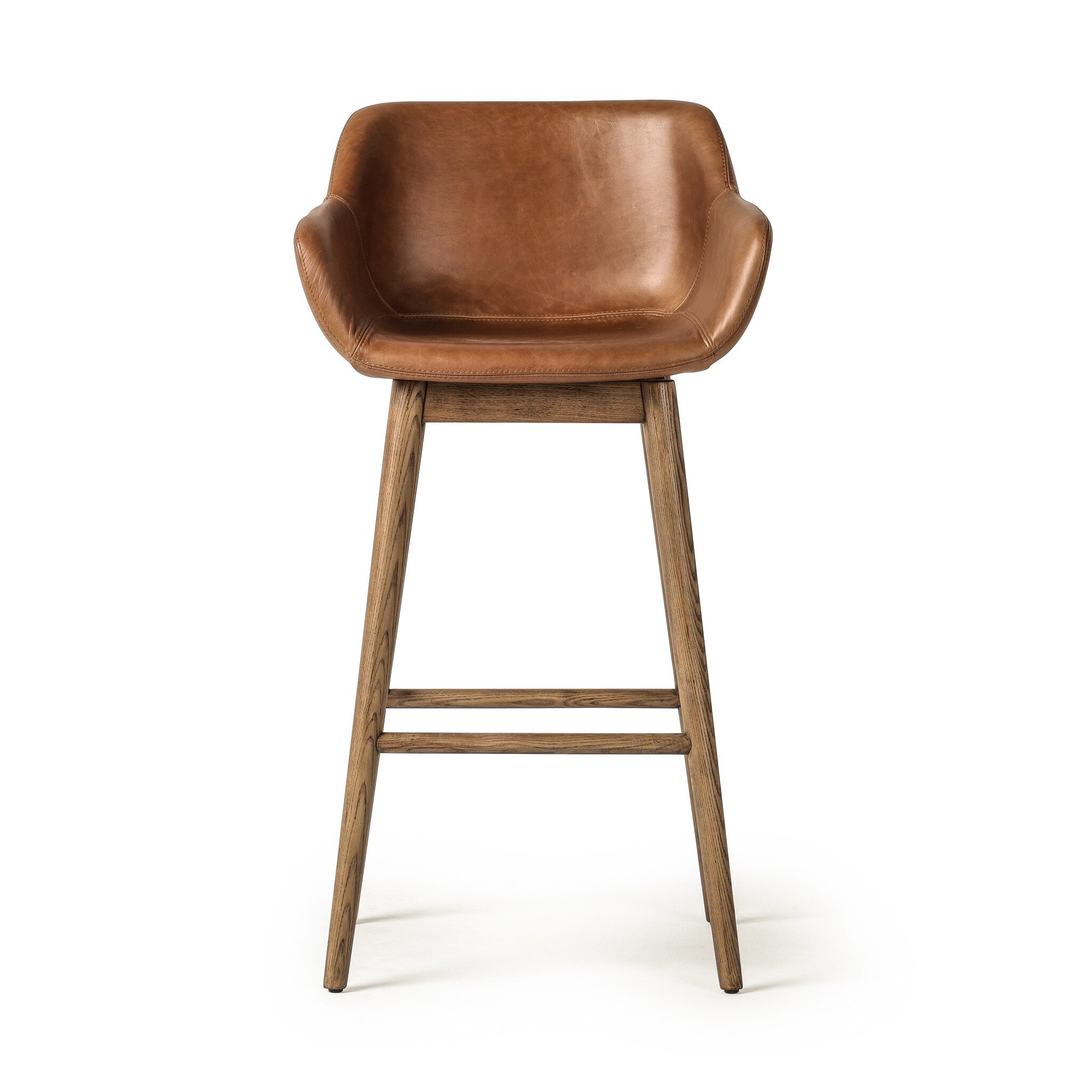 Hannah Swivel Bar + Counter Stool - Sonoma Chestnut - Image 0