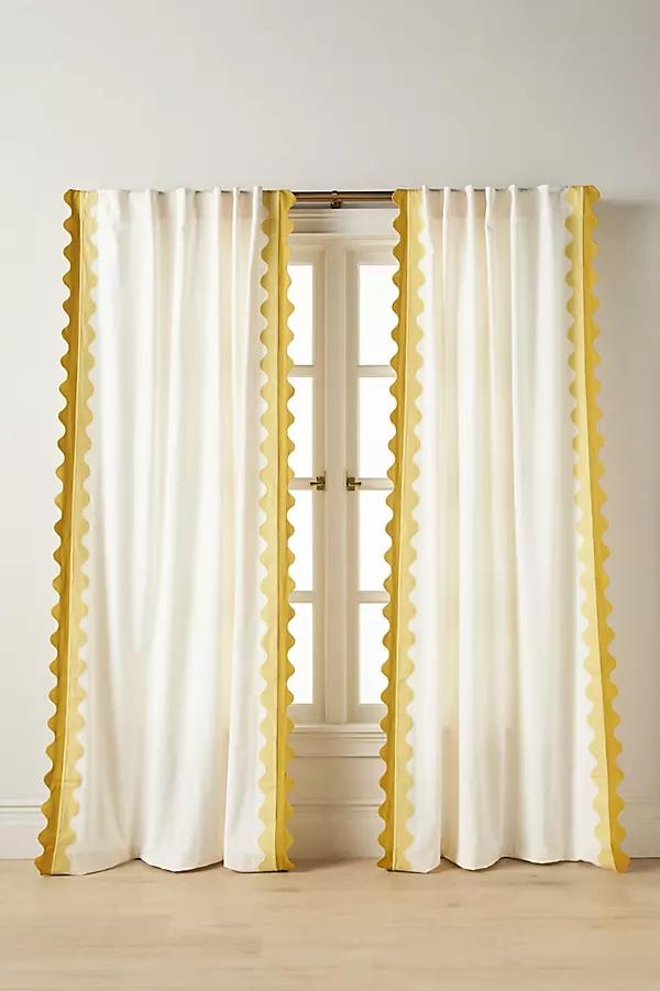 Maeve Scalloped Cotton Curtain - Image 0