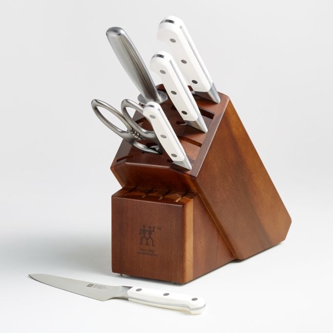 ZWILLING ® Pro Le Blanc 7-Piece Acacia Knife Block Set - Image 0