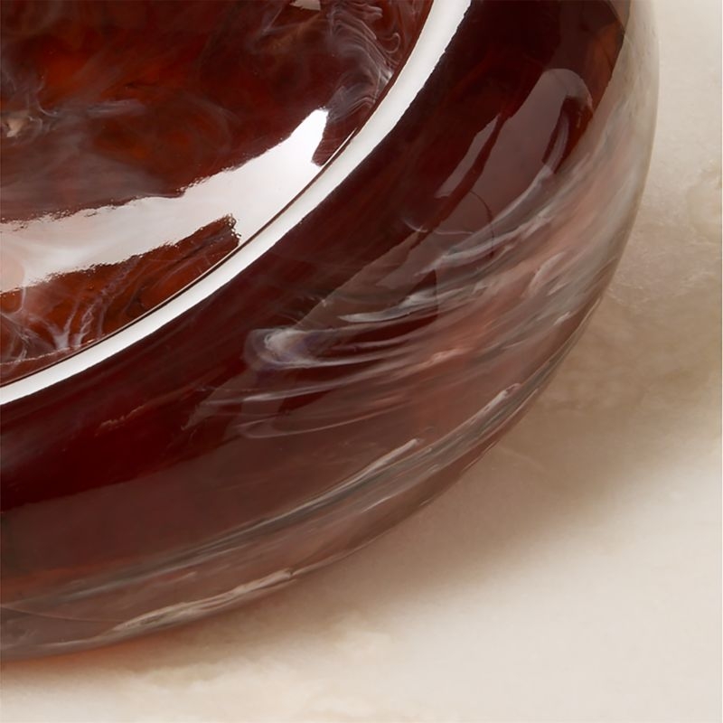 Anya Brown Swirled Resin Catchall Dish - Image 2