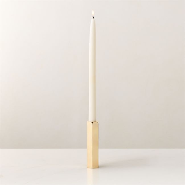 Celestine Brass Taper Candle Holder 5" by goop - Image 0