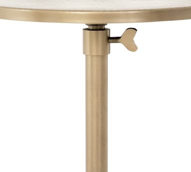 Hale Adjustable Accent Table, Brass - Image 5