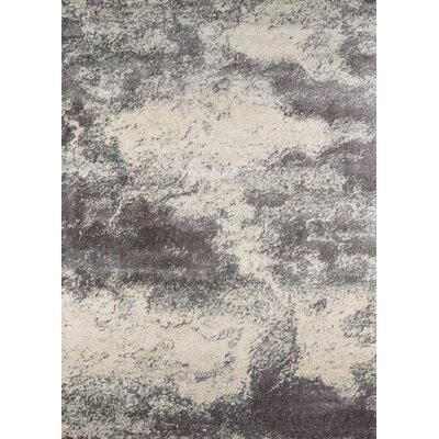 Maybell Abstract Dark Gray/Ivory Area Rug - Image 0