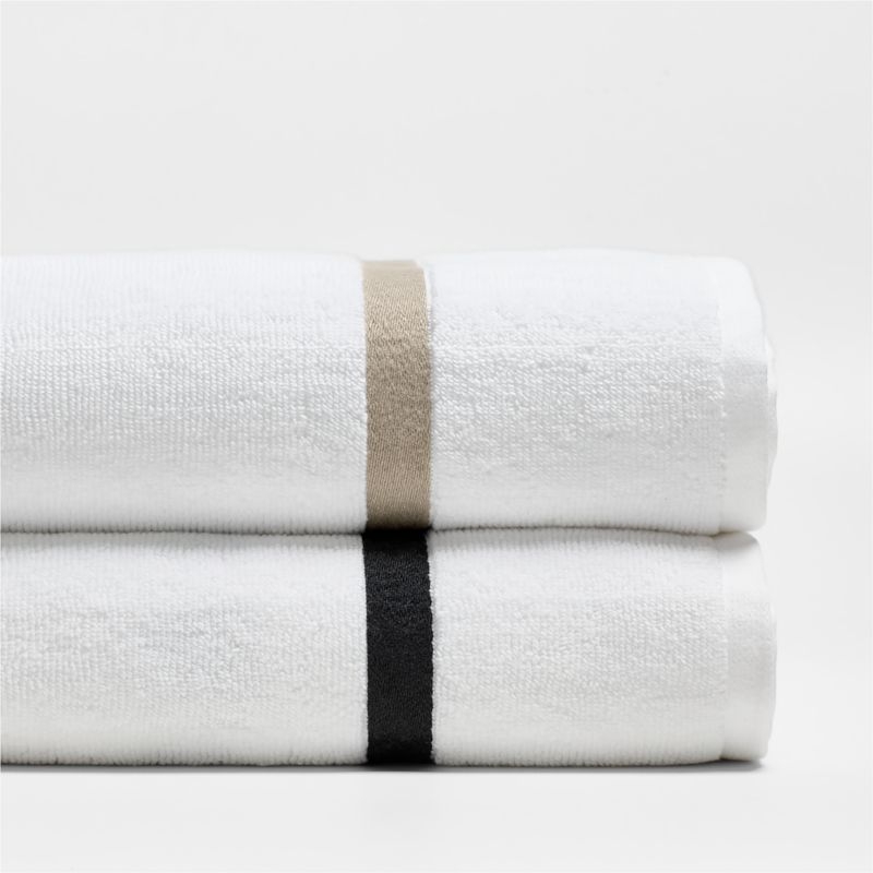 Tuxedo Organic Cotton White Washcloth - Image 1