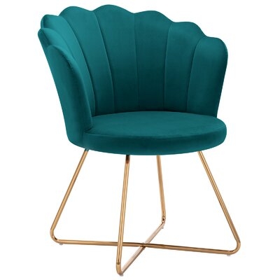 Focht 27.5'' W Velvet Papasan Chair - Image 0