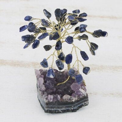 Ancrum Little Tree Sodalite Gemstone Sculpture - Image 0