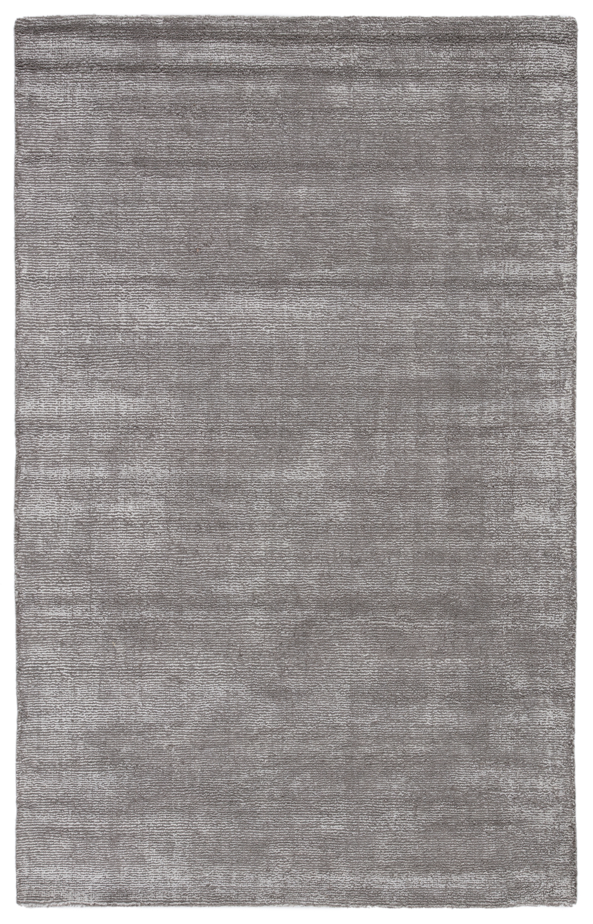 Kelle Handmade Solid Gray/ Silver Area Rug (9' X 13') - Image 0