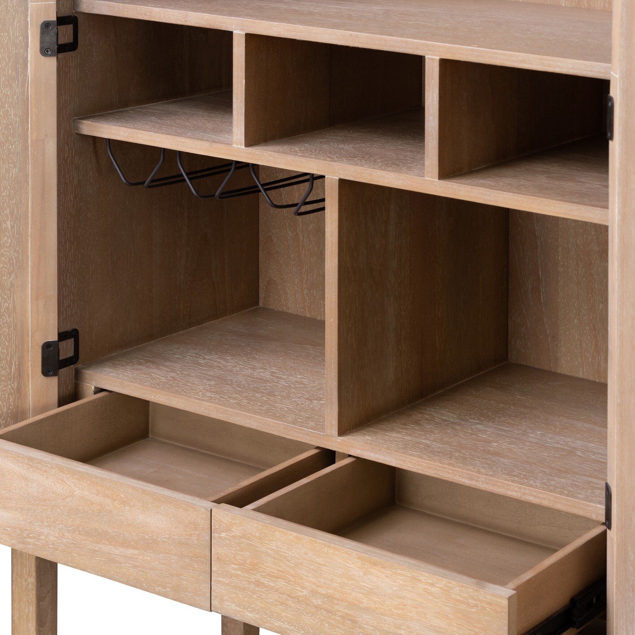 Dulane Bar Cabinet - Natural Woven Cane - Image 8