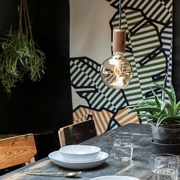 Tala Brass Pendant With Voroni II Bulb - Image 2