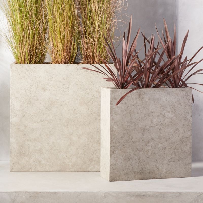 Ash Rectangular Concrete Planter XL - Image 1
