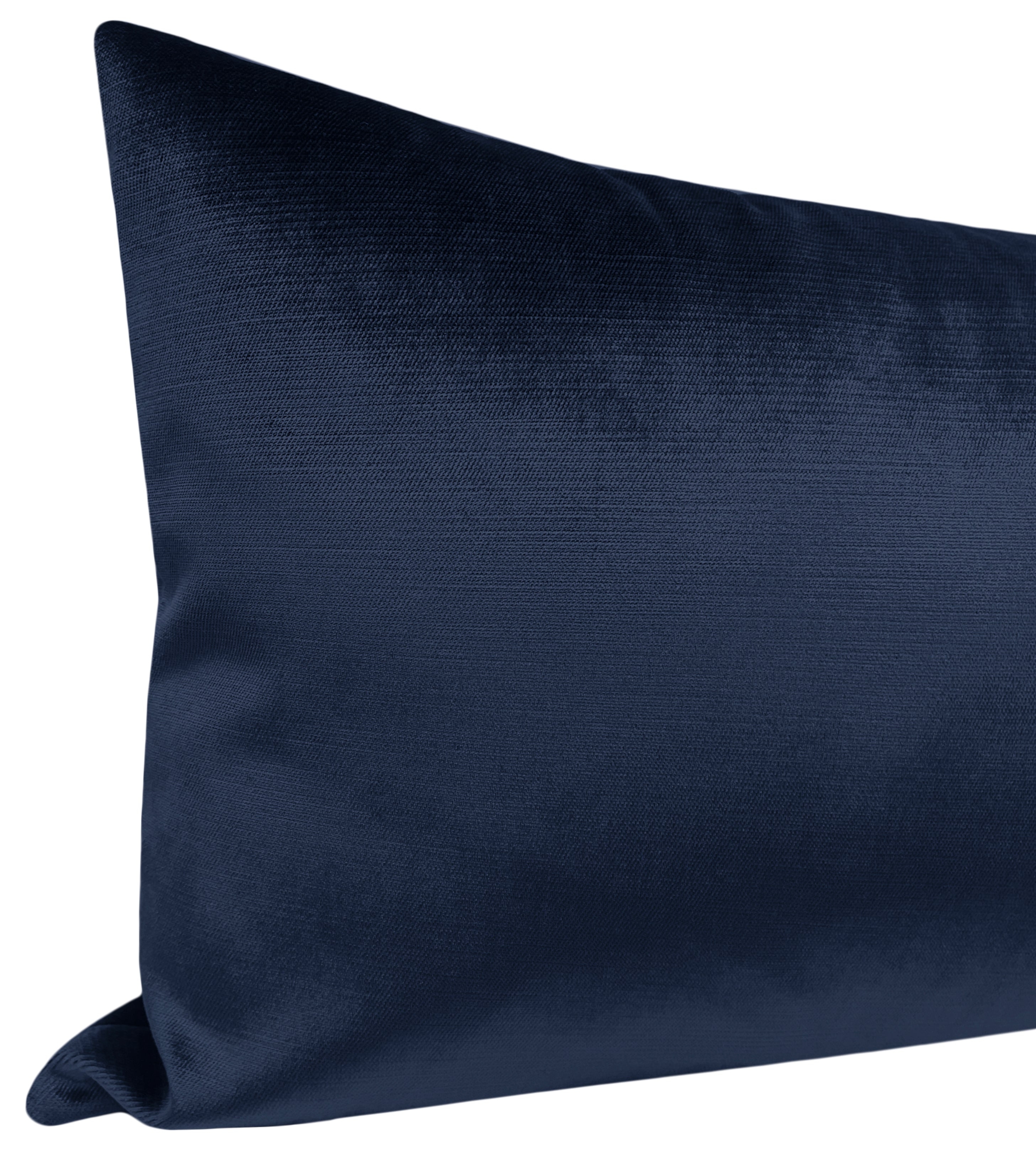 THE XL LUMBAR :: FAUX SILK VELVET // NAVY BLUE - BY THE YARD - Image 3