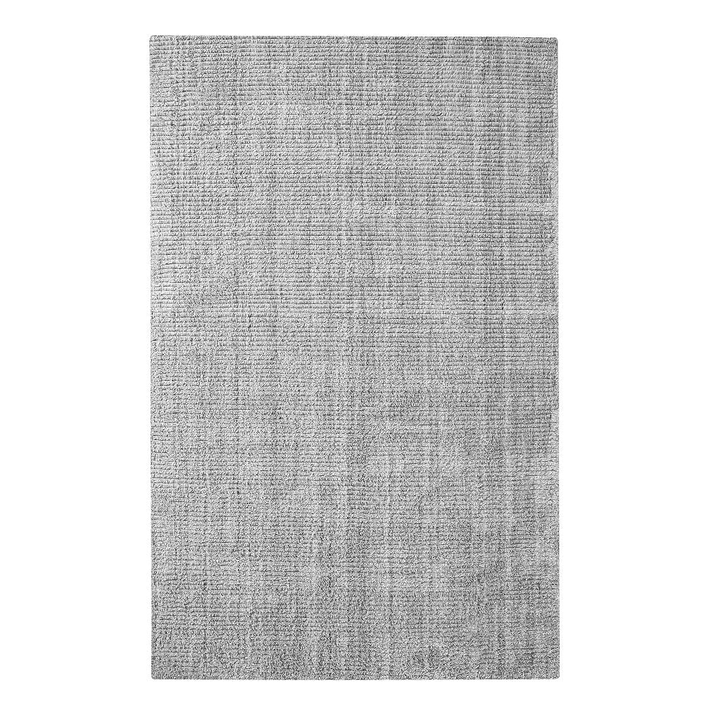 Recycled Ribbed Rug, 7x10, Light Gray - Image 0