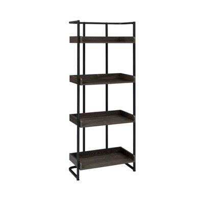 Jorleny 67.5'' H x 26.25'' W Stainless Steel Standard Bookcase - Image 0