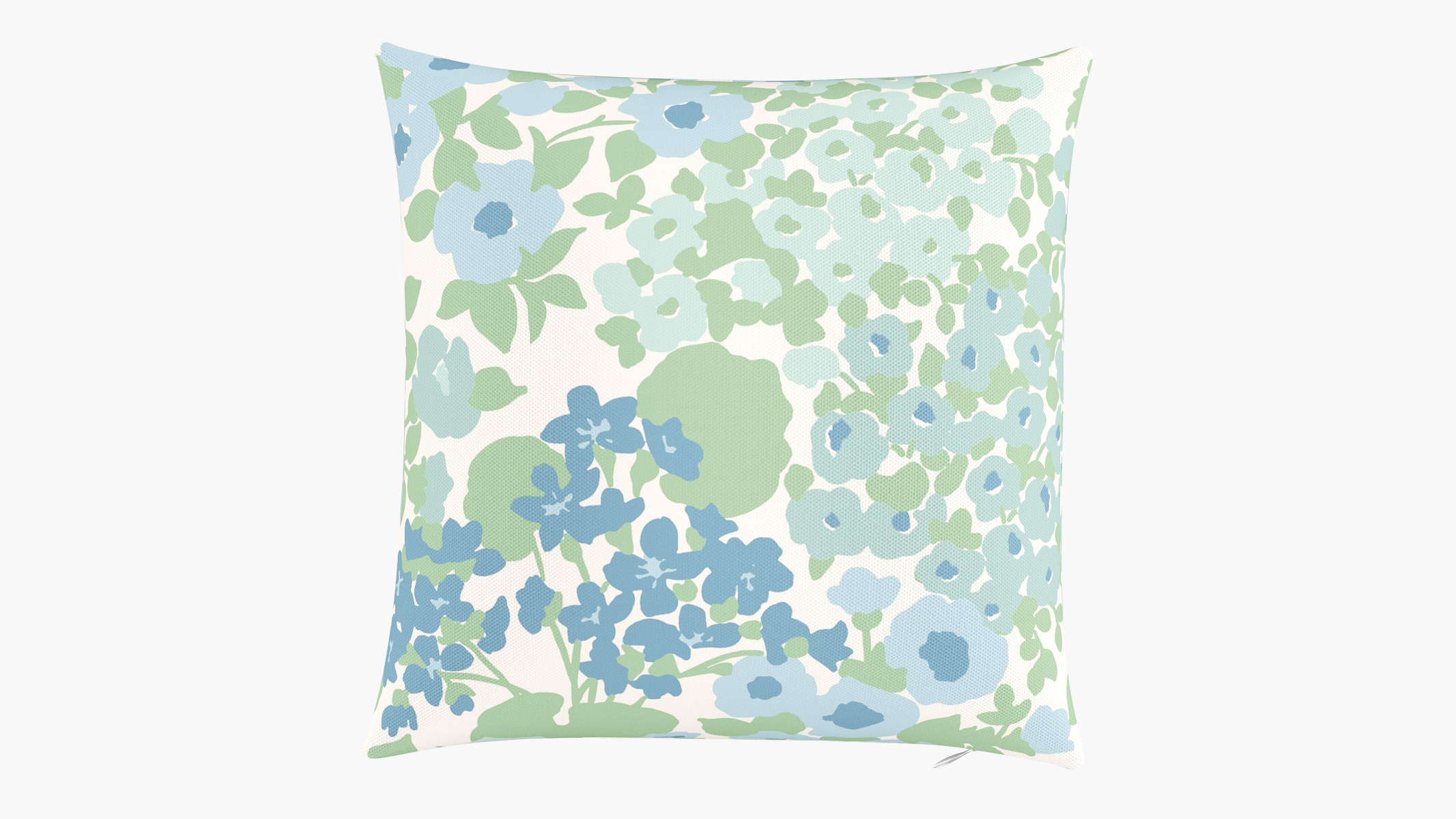 Throw Pillow Cover 18", Mist Million Flowers, 18" x 18" - Image 0