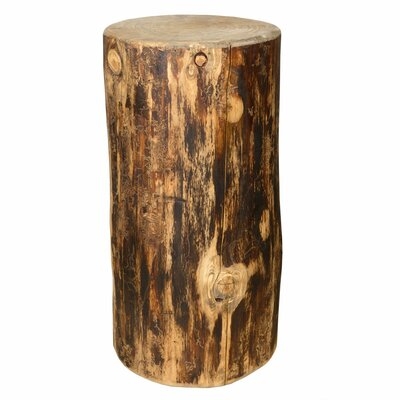 Tustin Solid Wood Tree Stump End Table - Image 0