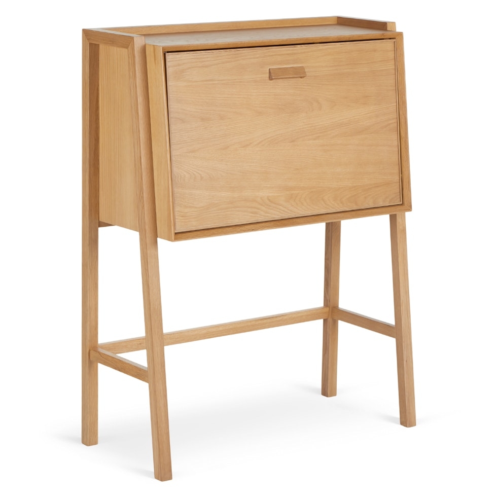 Fantol 35.5" Cabinet Desk - Natural Oak - Image 2