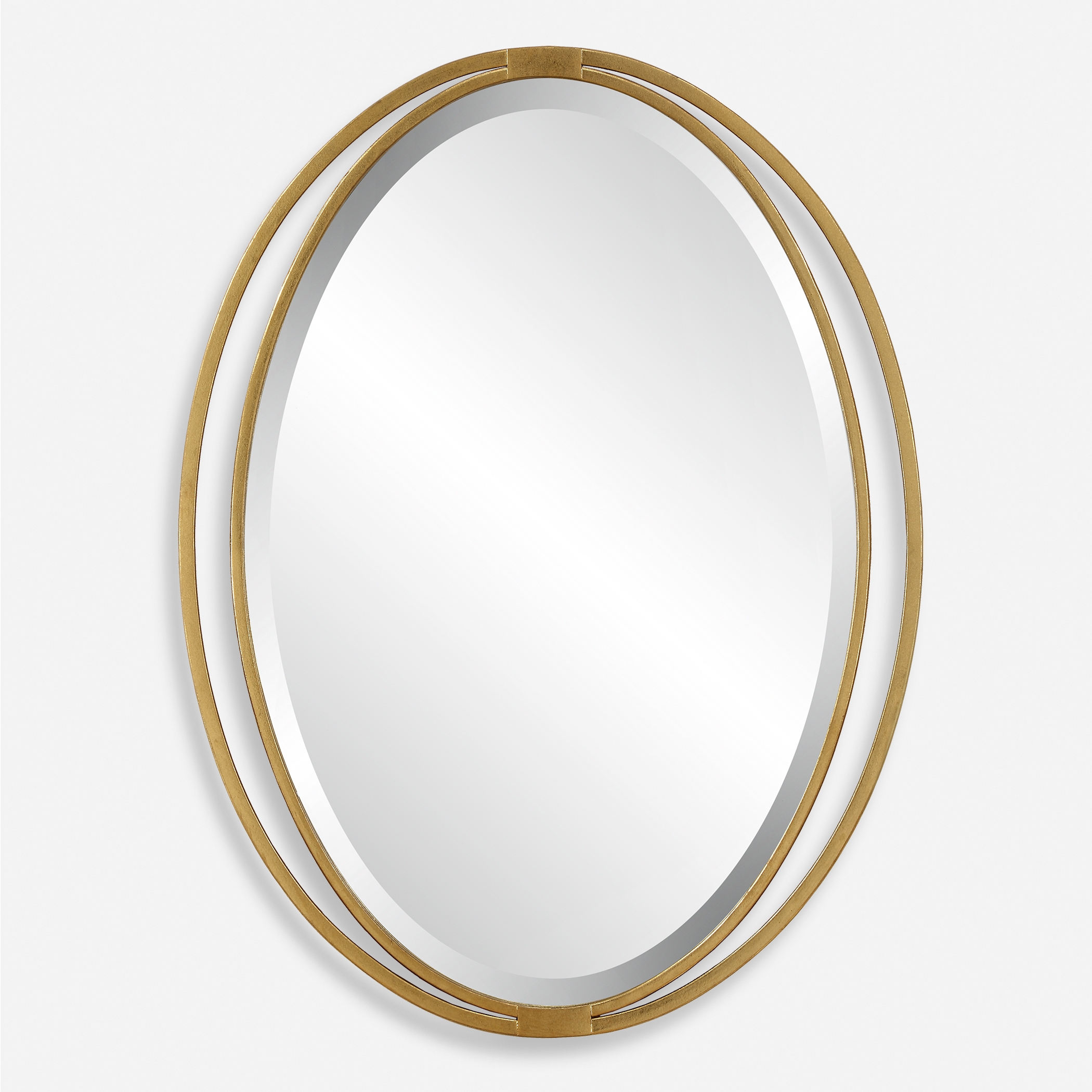 Rhodes Gold Oval Mirror - Image 0