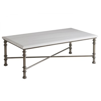 Flagler Rectangular Marble Top Cocktail Table - Image 0