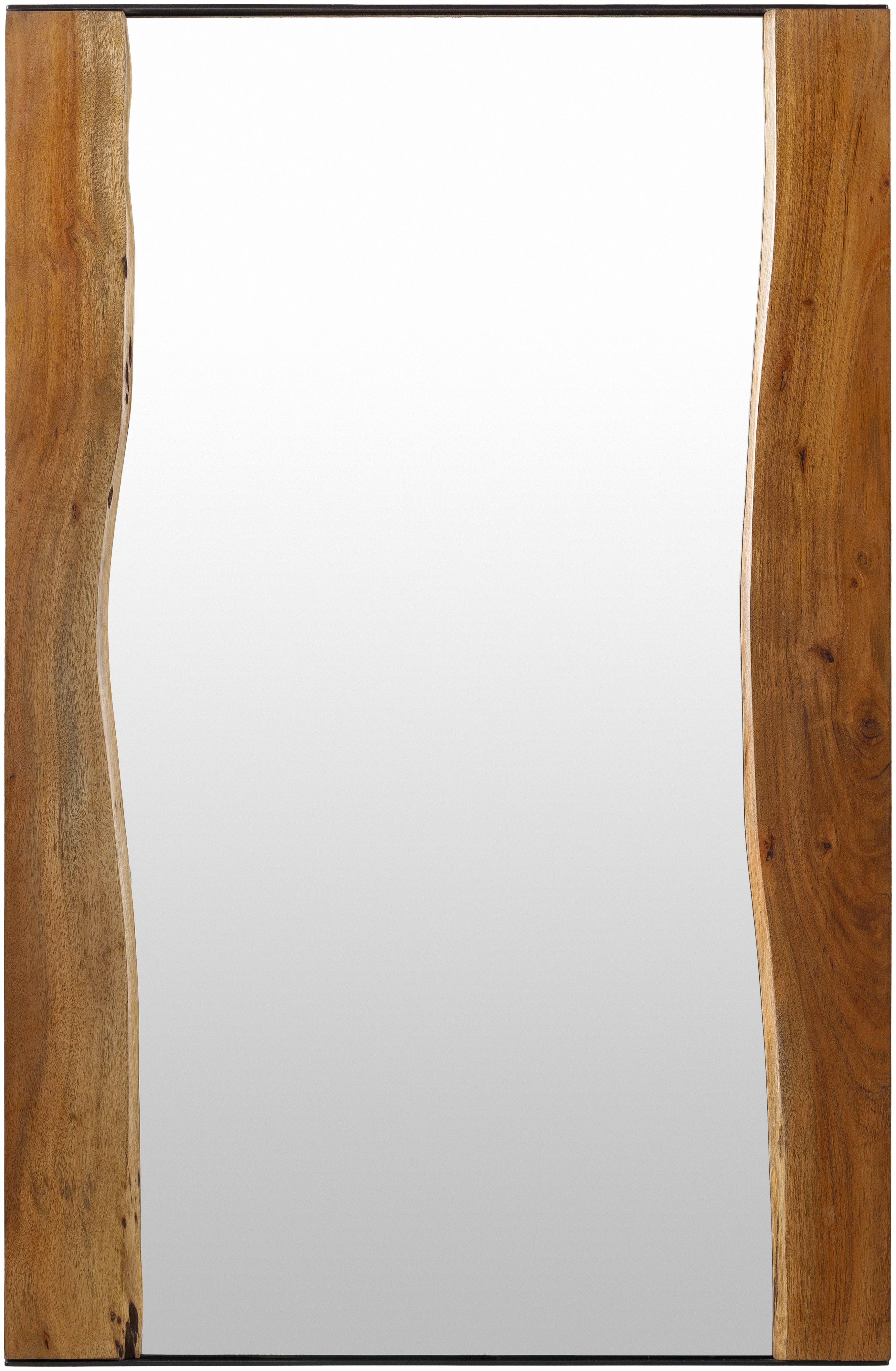 Fujian Brown 36"H x 24"W x 1"D Accent Mirror - Image 0