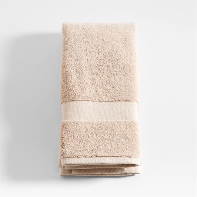 Organic Turkish Cotton Taupe Hand Towel - Image 0