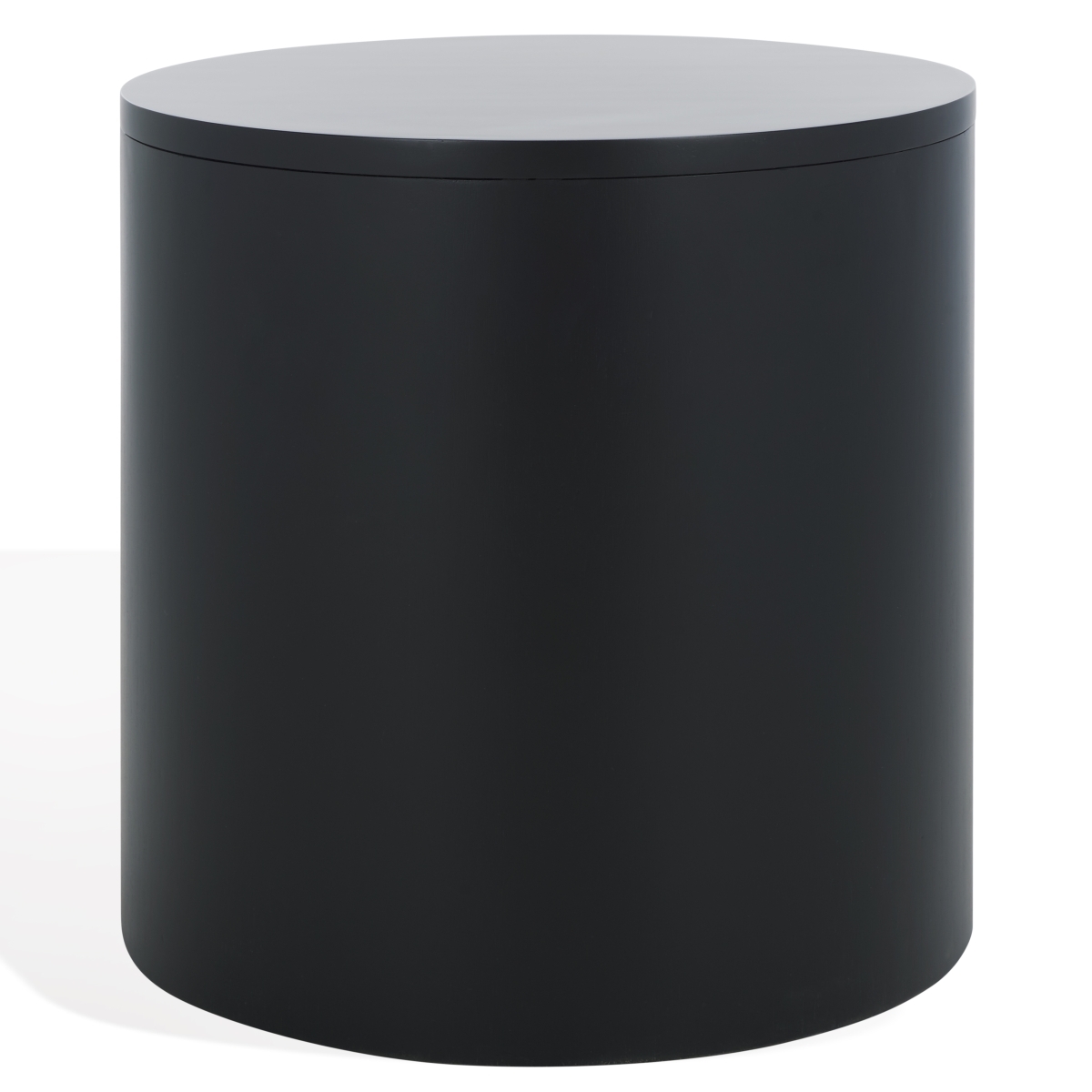 Daiya Round 1 Drawer Wood Nightstand - Black - Image 6