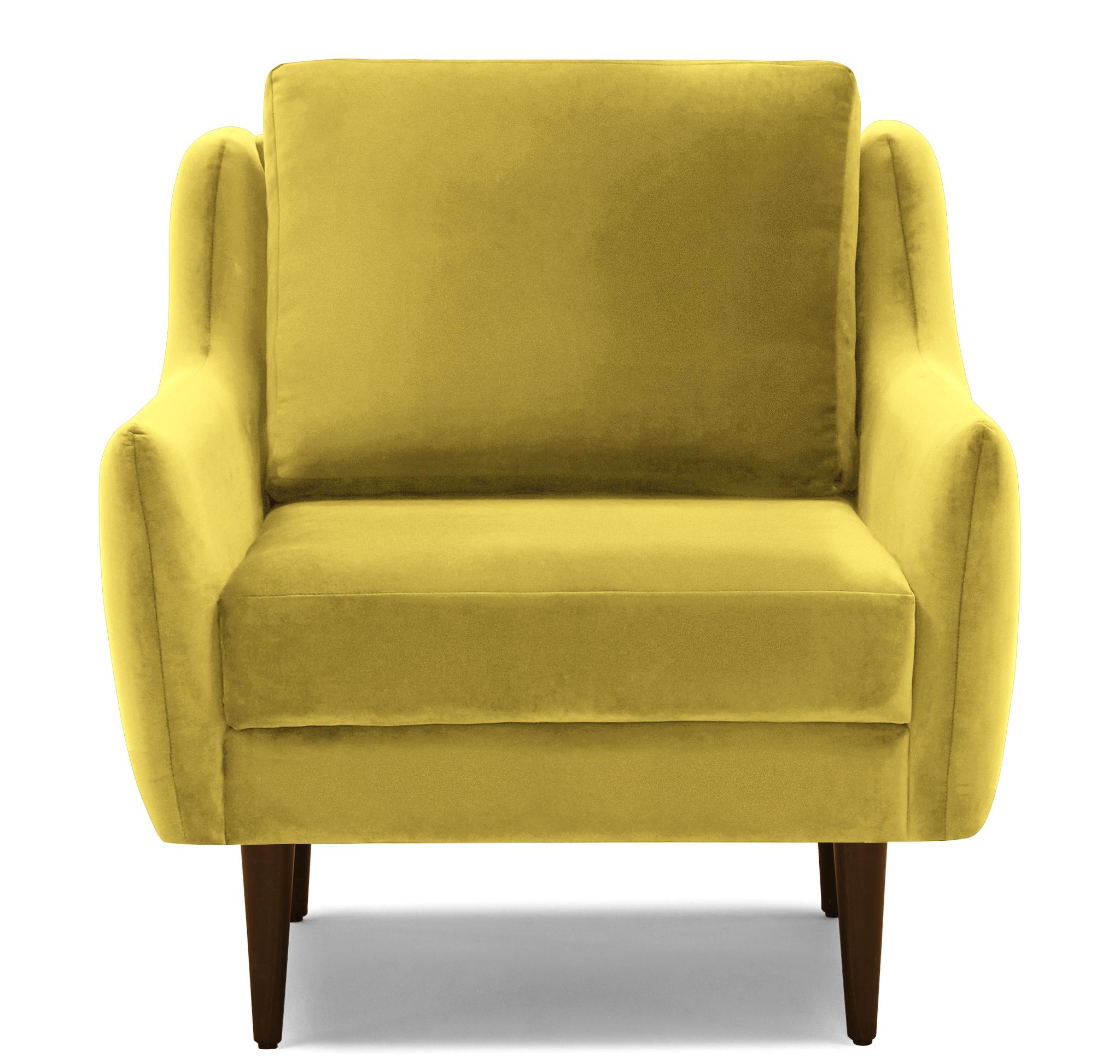 Yellow Bell Mid Century Modern Chair - Taylor Golden - Mocha - Image 0