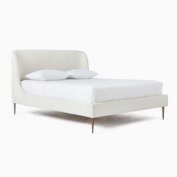 Lana Upholstered Bed, Queen, Stone White - Image 0