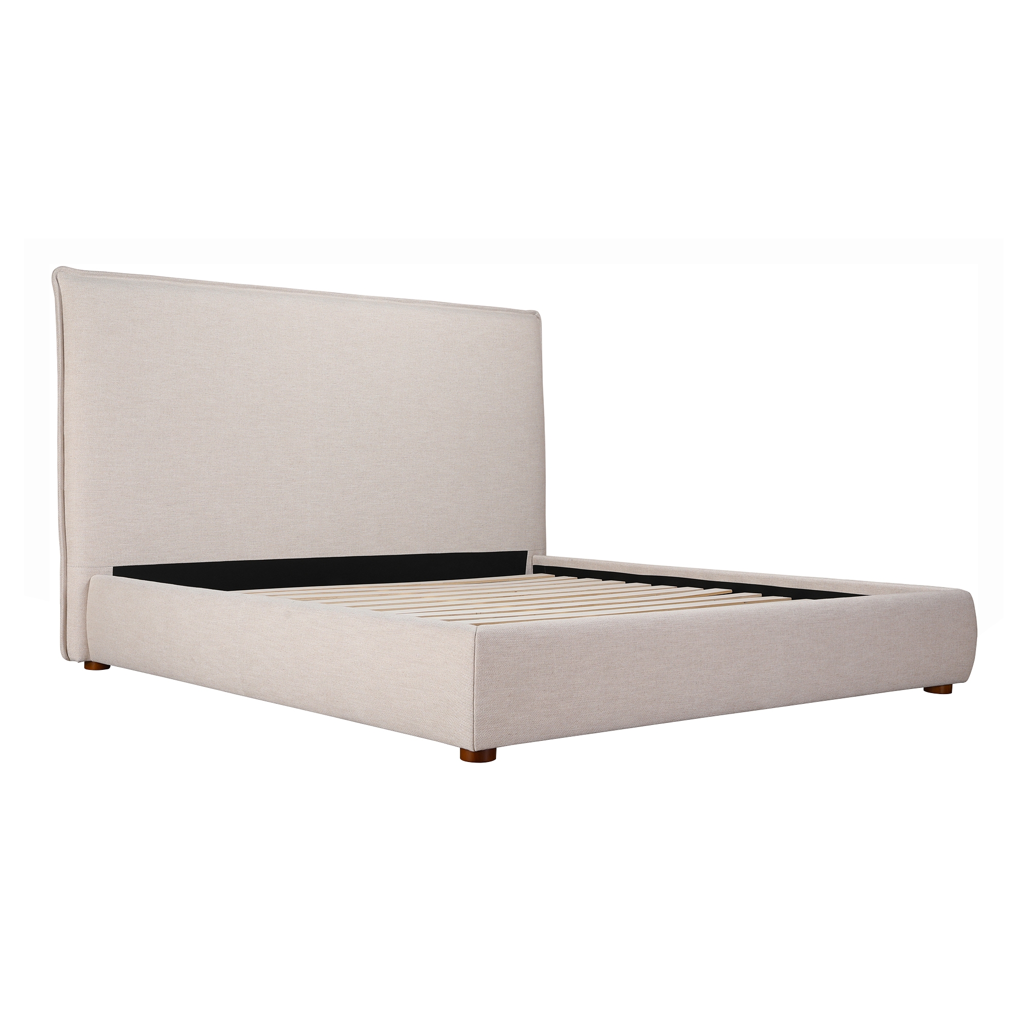 Luzon Queen Bed Tall Headboard Wheat - Image 3