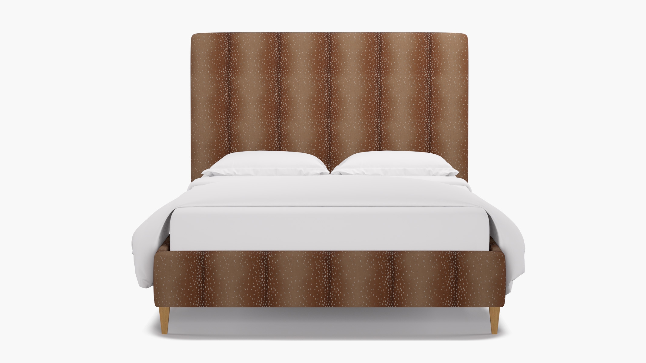 Classic Bed, Antelope, Natural Square Tapered Leg, Queen - Image 0