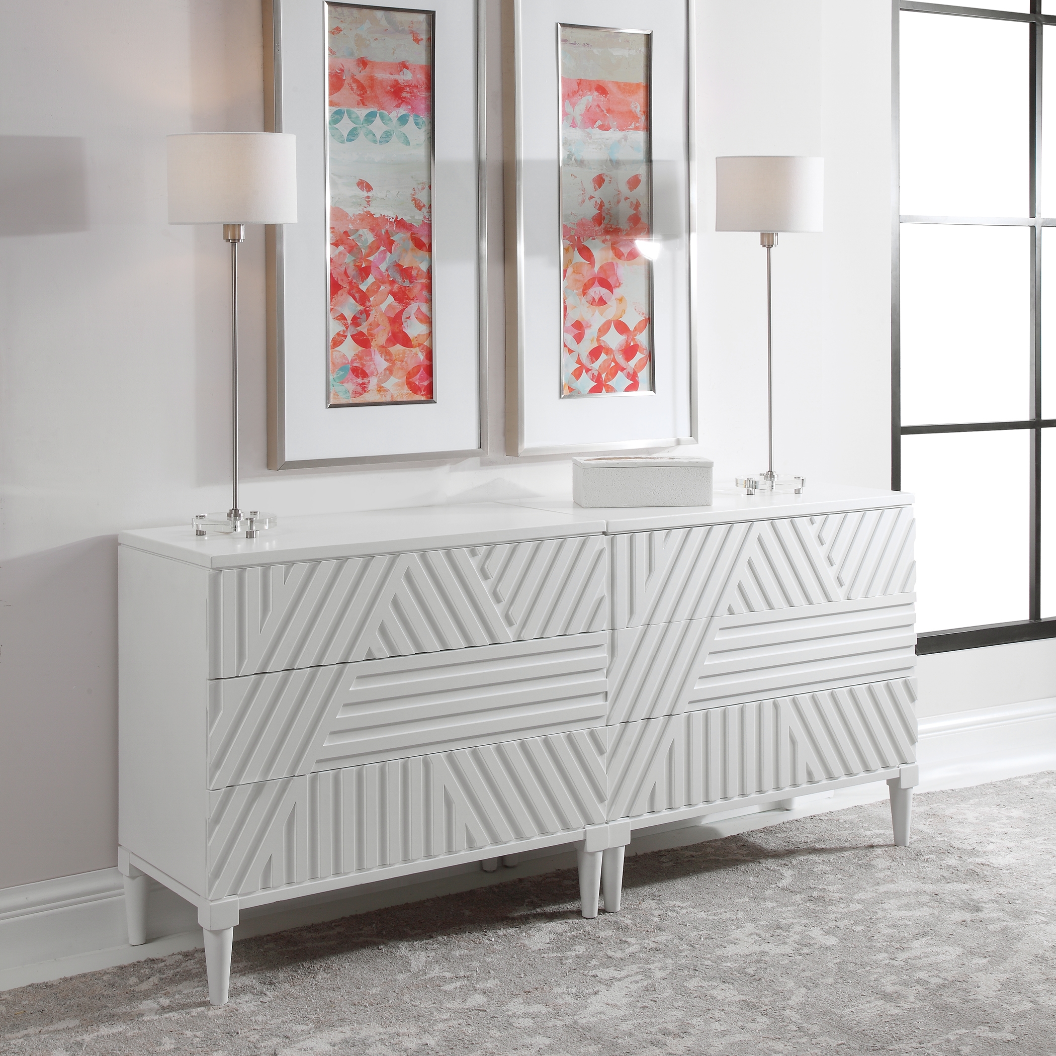 Colby White Drawer Chest - Image 3