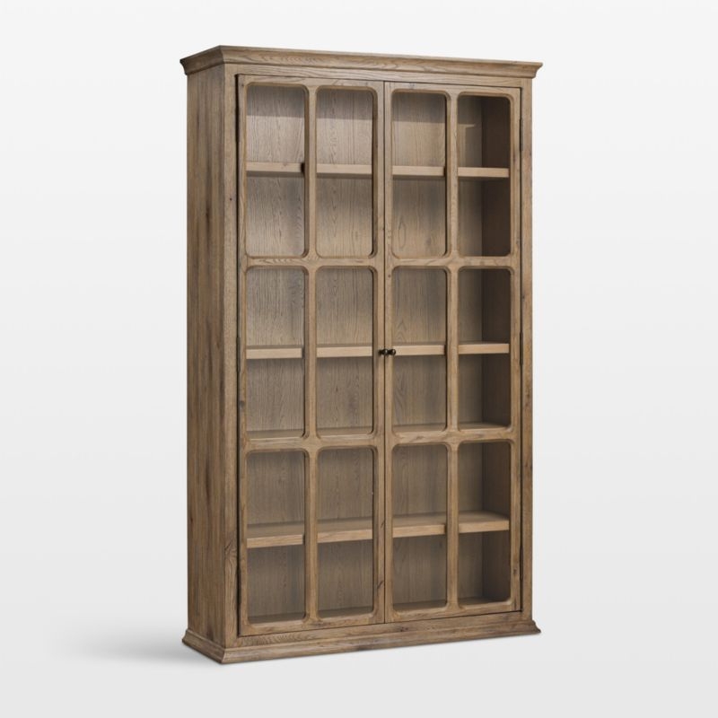 Amos 55" Weathered Oak Storage Cabinet - Image 5