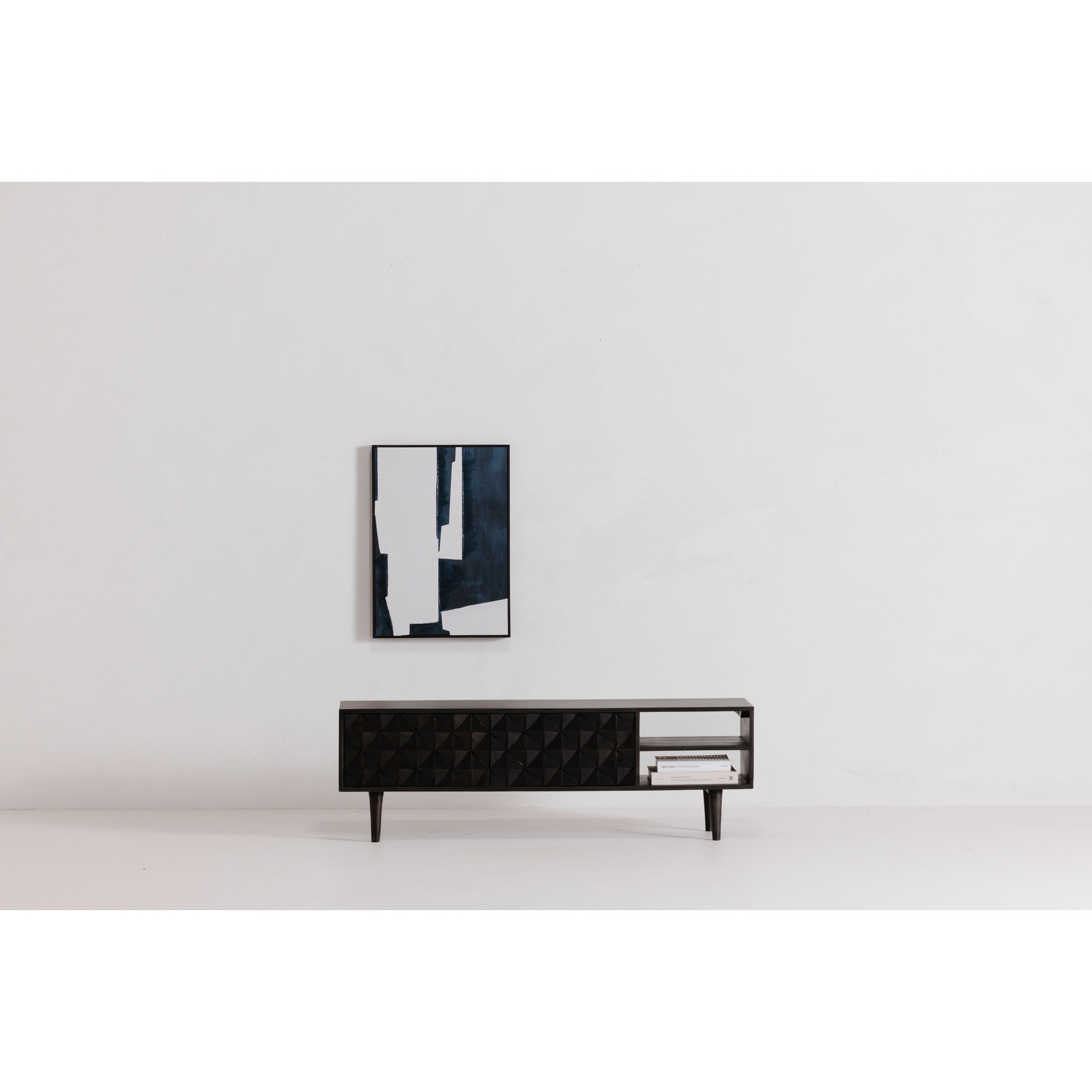 Mica 2 Framed Painting Navy - Image 4