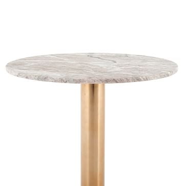 Marble & Rose Brass Side Table - Image 3