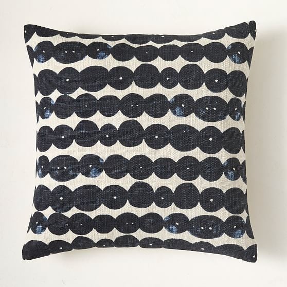 Stacked Shapes Pillow Cover, 20"x20", Midnight - Image 0